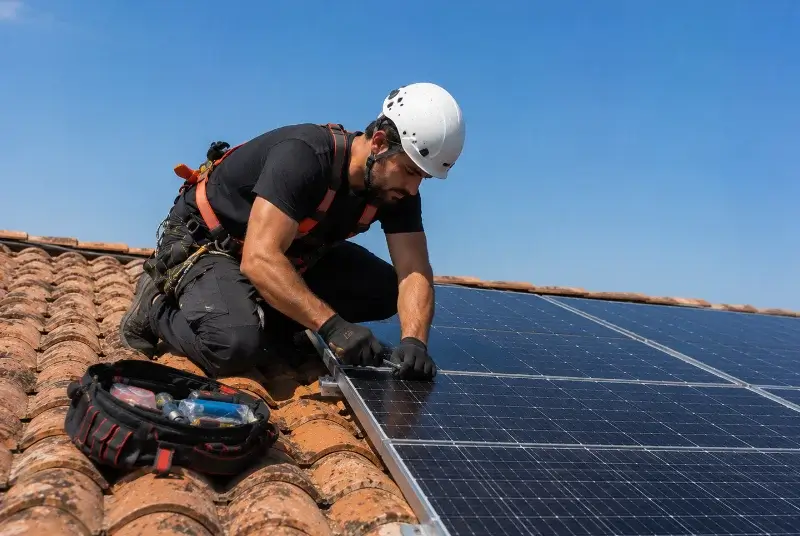 Maintenance et monitoring de panneaux solaires à Lannoy